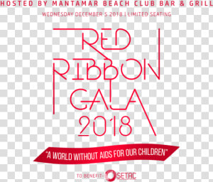 Red Ribbon Gala 2018  Puerto Vallarta Estudiomrgreen   Graphic Design  HD Png Download