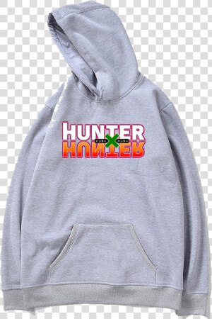 Image Of Grey Hunter X Hunter Logo Sweater   Hoodie  HD Png Download