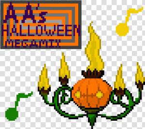 Pixel Art Pokemon Chandelure  HD Png Download