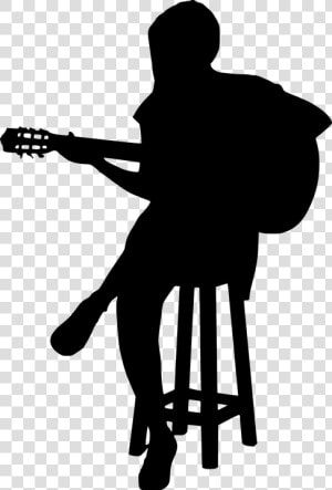 Silhouette  Guitar  Guitarist  Entertainment   Silhouette Playing Guitar Png  Transparent Png