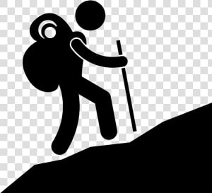 Journey Of Thousand Miles Start With One Step Clipart   Pictogram Backpack  HD Png Download