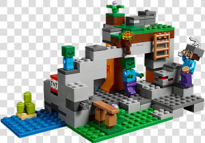 Lego Minecraft The Zombie Cave 21141  HD Png Download