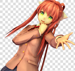 Monika Png Normal   Cartoon  Transparent Png
