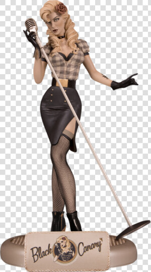 Dc Bombshells Black Canary Sepia Variant  HD Png Download