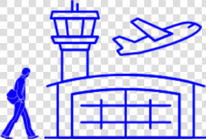 Man Walks Into An Airport  HD Png Download