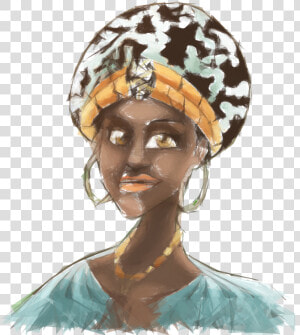 African Woman Illustration Geometric   African Girl Style Png  Transparent Png