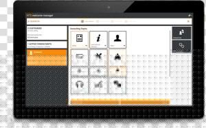 Nts Welcome Manager Running On A Tablet  HD Png Download