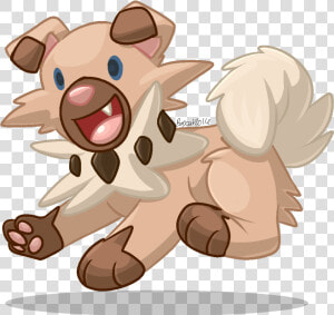 Rockruff Doodle   Cartoon  HD Png Download