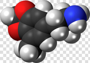 5 Methyl Mda Molecule Spacefill   Molecule  HD Png Download