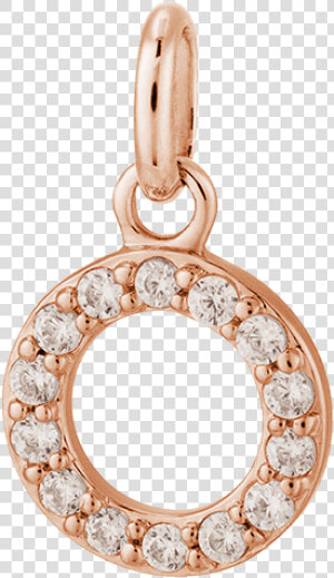 Circle Outline Crystal Charm Class   Locket  HD Png Download