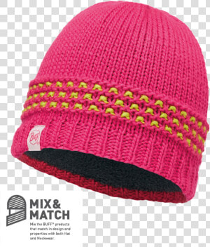 Jambo Pink Azalea grey Vigore  jnr Knitted Hat   Knit Cap  HD Png Download