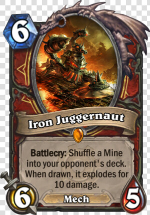 Iron Juggernaut Hearthstone  HD Png Download