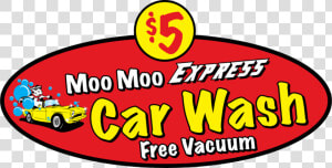 Moo Moo Car Wash Logo  HD Png Download