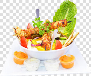 Chicken Soulaki And Lamb Gyro   Prawn Cocktail  HD Png Download