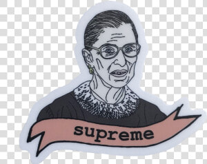 Transparent Supreme Sticker Png   Ruth Bader Ginsburg Transparent  Png Download