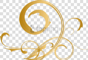Gold Swirls Image With   Transparent Background Gold Swirl  HD Png Download
