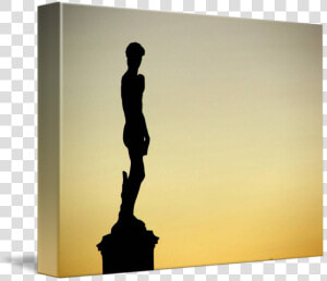 Statue Of David Silhouette By Matthew Mills   Silhouette  HD Png Download