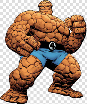 Thing fantastic Four muscle fictional Art   Fantastic Four The Thing  HD Png Download