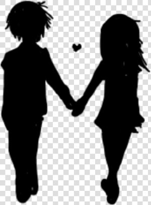 Follow My Insta If You Use  noel   Couple Walking Holding Hands Silhouette  HD Png Download