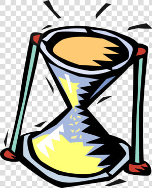 Vector Illustration Of Hourglass Or Sandglass  Sand  HD Png Download