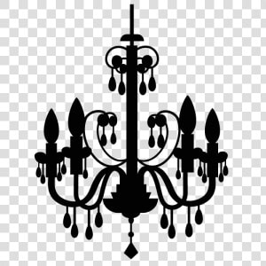 Chandelier Silhouette Clip Art Free   Chandelier Clipart Png  Transparent Png