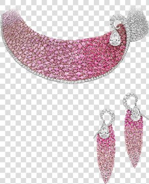 Les Merveilles Mesh Rubies And Diamonds   Earrings  HD Png Download