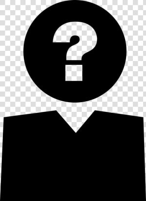 Question Sign On Person Head   Unknown Sign  HD Png Download
