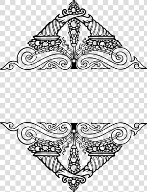 Vintage  Flourish  Frame  Divider  Ornament  Decorative   Illustration  HD Png Download