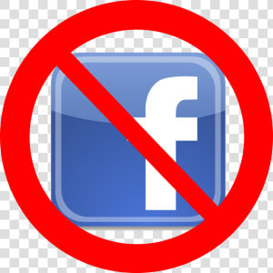 Facebook Clipart Sign   No Facebook Icon Png  Transparent Png