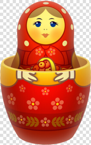 Red Russian Nesting Doll Png Image   Matreshka Icon  Transparent Png