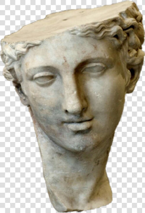  greek  art  vaporwave  statue  broken   Ancient Greek Statue Head  HD Png Download