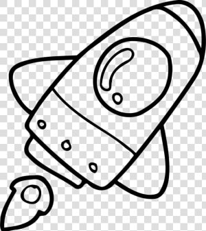 Line Art head walking Shoe   Black And White Rocket Ship Clip Art  HD Png Download