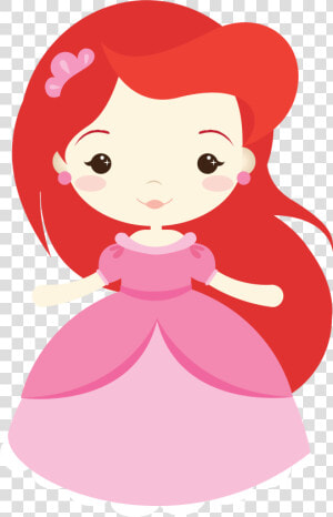 Disney Princesses Clipart Fairy Tale   Cute Little Mermaid Clipart  HD Png Download