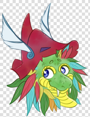Quetzalcoatl Chibi Headshot   Cartoon  HD Png Download