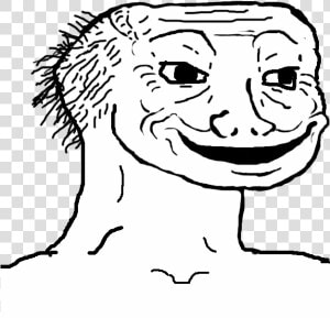 126kib  625x773  Giba   Wojak Brainlet  HD Png Download