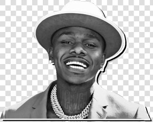Dababy Just Released Kirk   Da Baby Black And White  HD Png Download