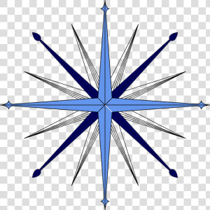 Compass Rose  Sky  East  West  Guide  Blue  South   Rosa Delos Vientos Azul  HD Png Download