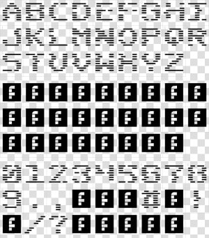 Transparent Scanlines Png   Tetrominoes Font  Png Download