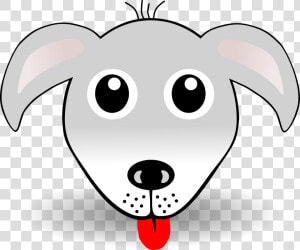 Funny Dog Face Grey Cartoon Clip Arts   Dog Face Coloring Pages  HD Png Download