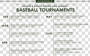 Web Baseball Tournament Schedule  HD Png Download
