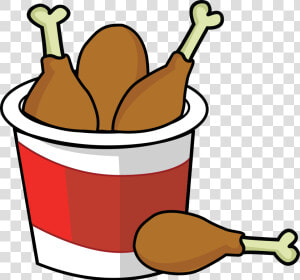 Transparent Chicken Clipart   Fried Chicken Black And White Clipart  HD Png Download