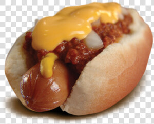 Hot Dog With Chili And Cheese Calories  HD Png Download