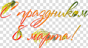 Free Download 8 March Womens Day Png Images   Calligraphy  Transparent Png