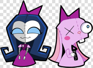 Image Transparent Library Drawing Robots Invader Zim   Invader Zim Oc Girl  HD Png Download