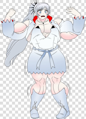 Weiss   Rwby Female Muscle Growth  HD Png Download