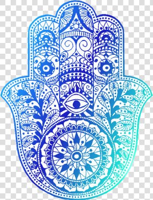 Hamsa Hand Blues   Hamsa Black And White  HD Png Download
