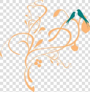Birds On A Branch Svg Clip Arts   Flower Clipart In Black White Png  Transparent Png
