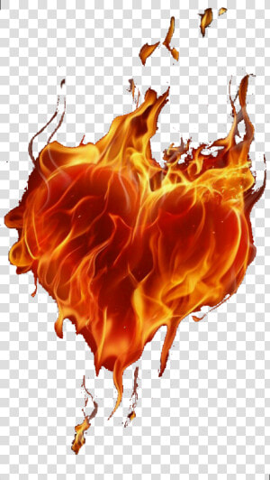  flaming Heart   Heart On Fire Art  HD Png Download