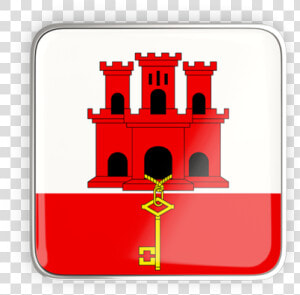 Square Icon With Metallic Frame   Happy National Day Gibraltar  HD Png Download