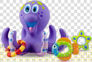 Picture   Nuby Octopus Hoopla Bathtime Fun Toys Purple  HD Png Download